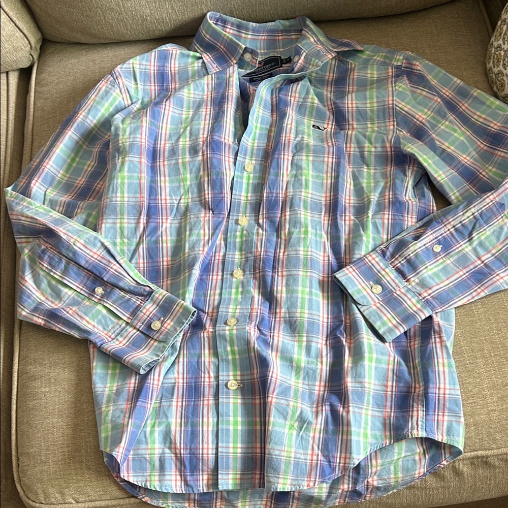 Vineyard Vines Multicolor Plaid Button-Down Shirt